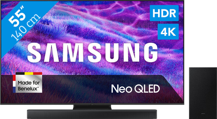 Samsung 55" Neo QLED QN82F 4K (2025) + Samsung HW-B66CF Zwart Main Image