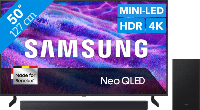 Samsung 50" Neo QLED QN82F 4K (2025) + Samsung HW-B450F Zwart Main Image