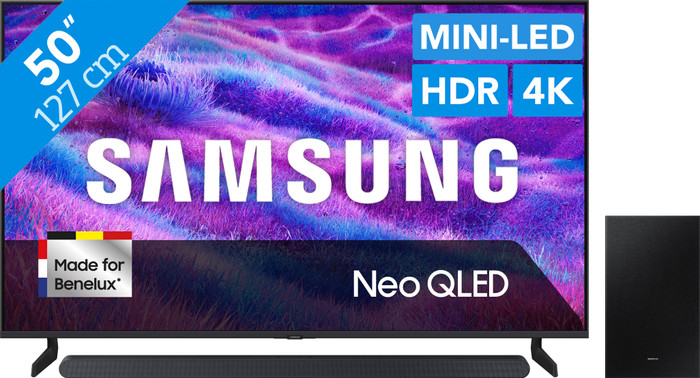 Samsung 50" Neo QLED QN82F 4K (2025) + Samsung HW-S700D Main Image