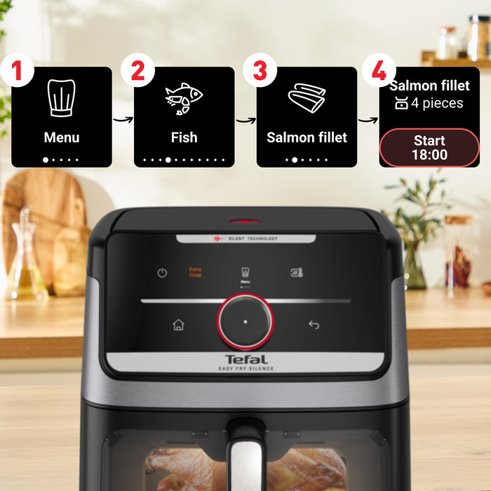 Tefal Easy Fry Smart & Silence EY876D detail