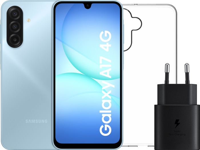 Samsung Galaxy A17 128GB Gray 4G + Accessory Pack Main Image