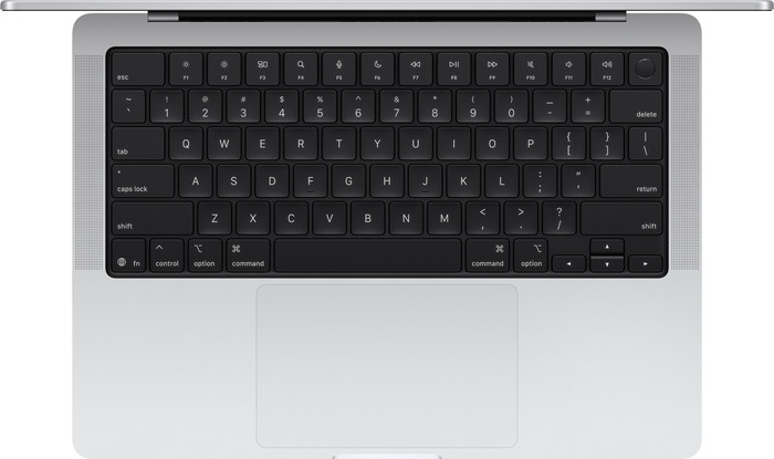 Apple MacBook Pro 14 inch M5 2025 16GB/512GB Zilver QWERTY bovenkant