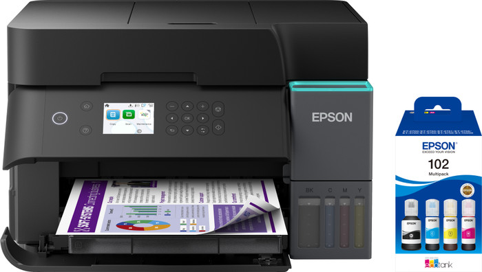 Epson EcoTank ET-3950 + 1 set extra inktflesjes Main Image