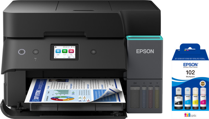 Epson EcoTank ET-4950 + 1 set extra inktflesjes Main Image