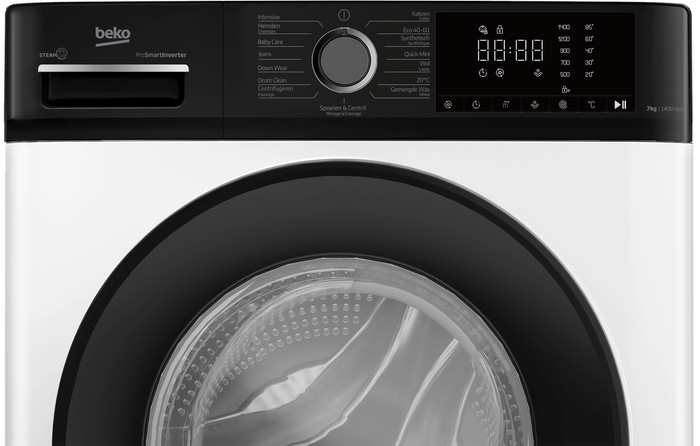 Beko B1W764BBBE SteamCure detail