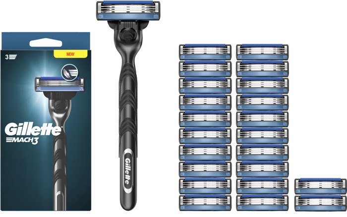 Gillette Mach3 + 23 navulmesjes Main Image