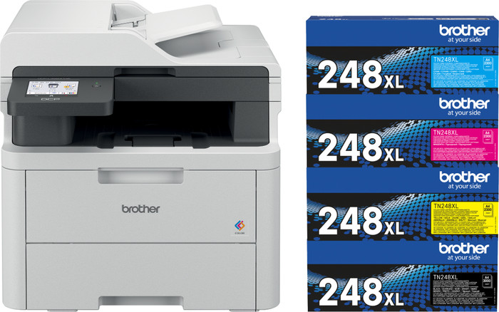 Brother DCP-L3560CDW + 1 extra set XL toners Main Image