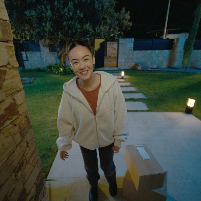 Hue Secure Bedrade Videodeurbel product in gebruik