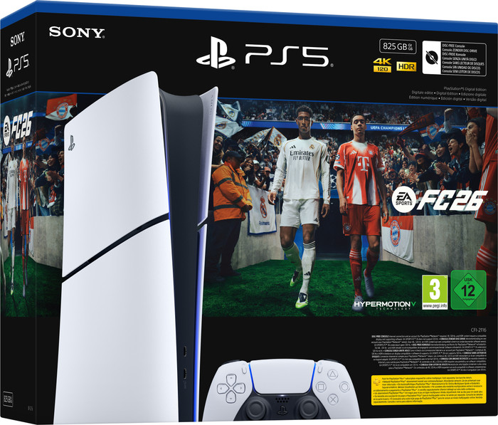 PlayStation 5 Digital Edition + EA Sports FC 26 Main Image