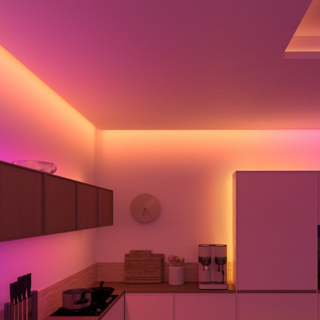 Philips Hue Flux LED Strip 5m 4800 lumens product in use