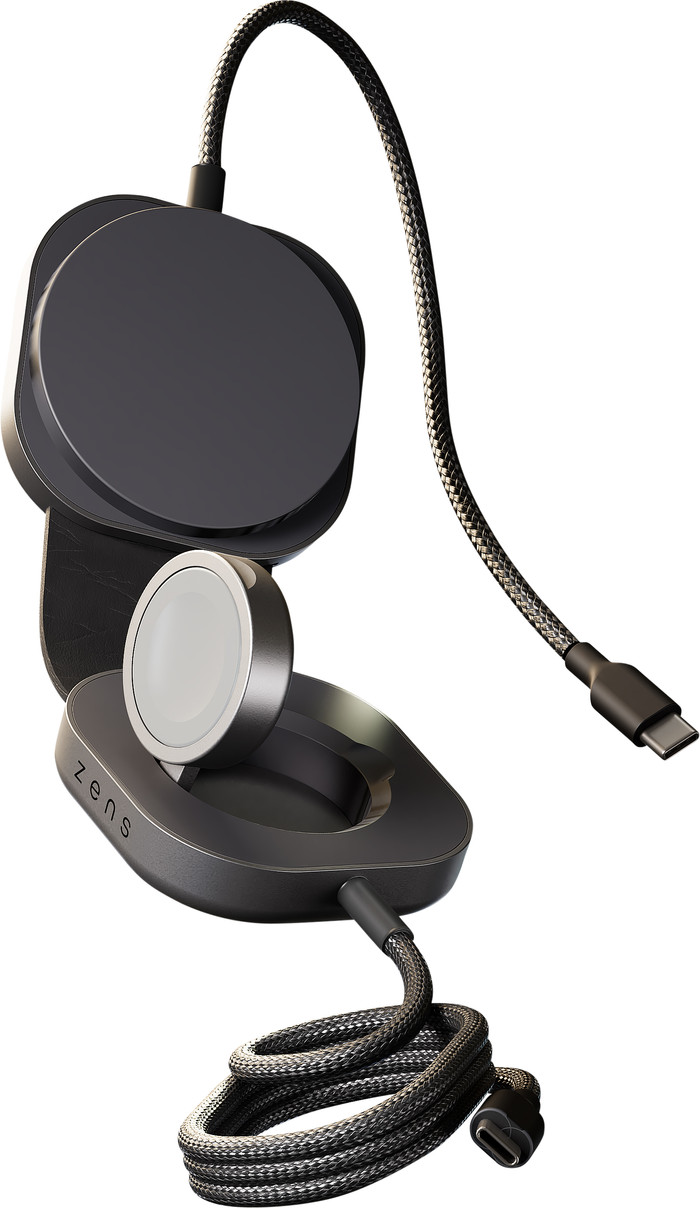 Zens Pro 3 Wireless Charger 20W with USB-C Cable Black right side