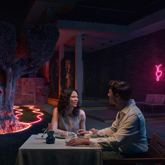 Philips Hue Neon Outdoor LED Strip 5m product in use