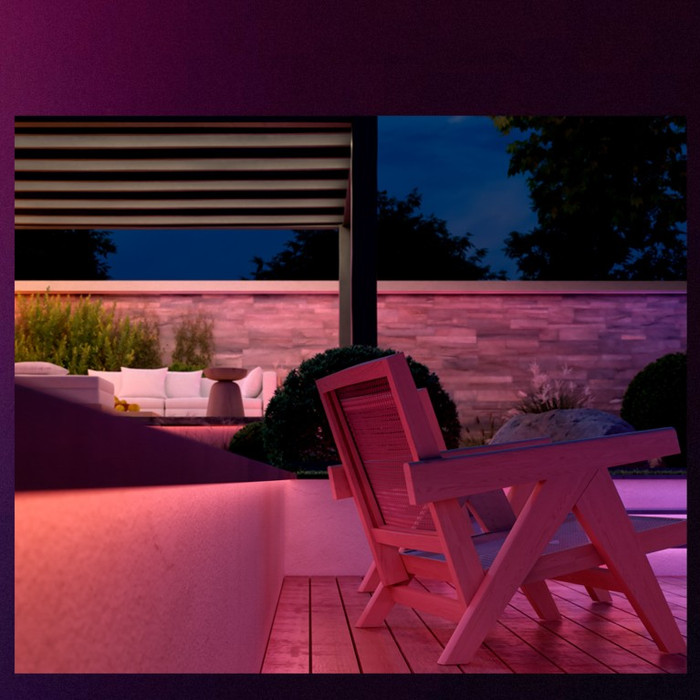 Philips Hue Flux Outdoor LED Strip 10m product in use