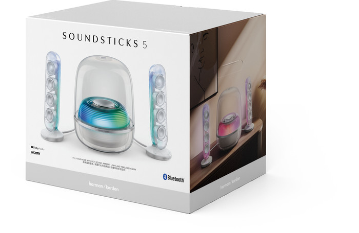 Harman Kardon SoundSticks 5 White packaging