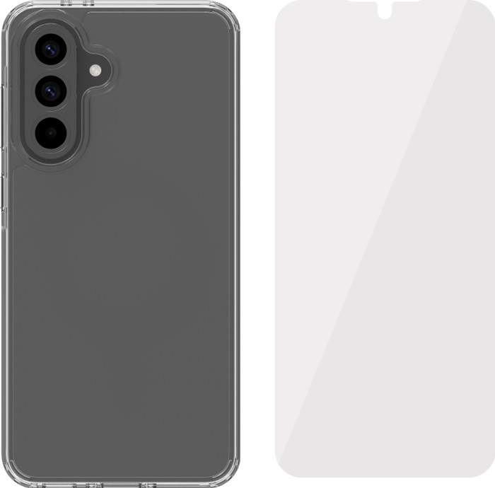 BlueBuilt Protective Back Cover Samsung Galaxy A56 Transparant + Screenprotector Glas Main Image