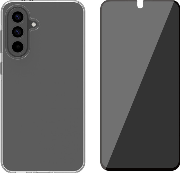 BlueBuilt Back Cover Samsung Galaxy A56 Transparant + Privacy Screenprotector Main Image