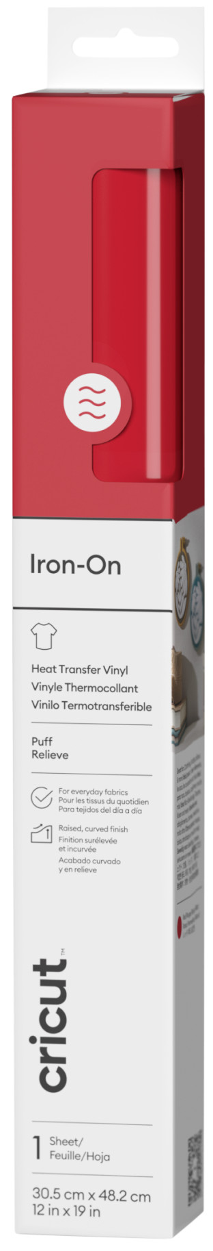 Cricut Puff Iron-On Red 30.5x48.3cm Main Image