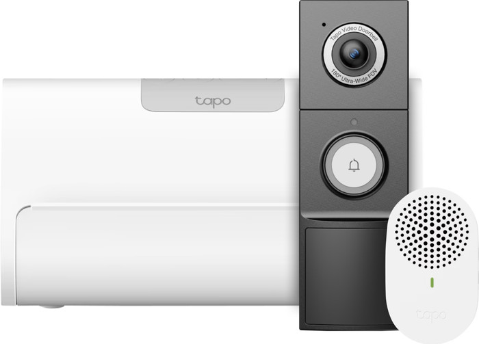 TP-Link Tapo D235 Smart Battery and Wired Doorbell + H500 Smart HomeBase Main Image