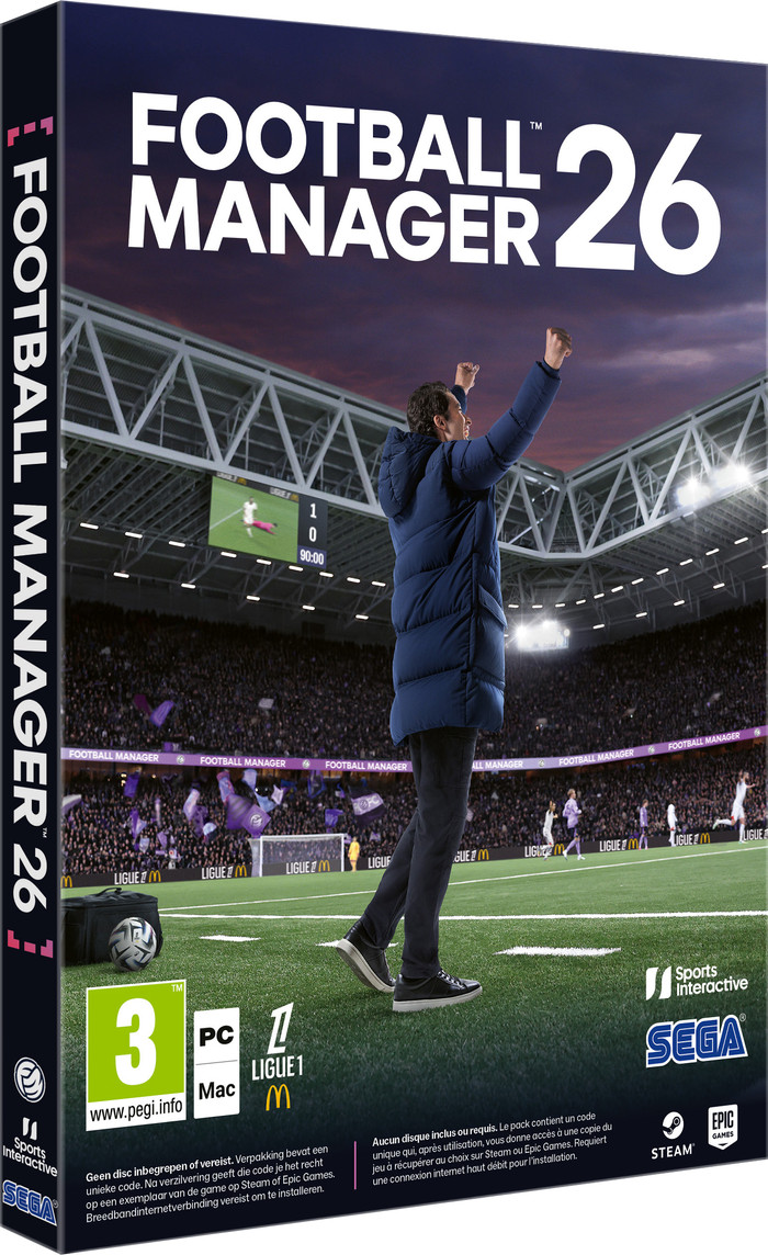 Football Manager 26 PC packaging