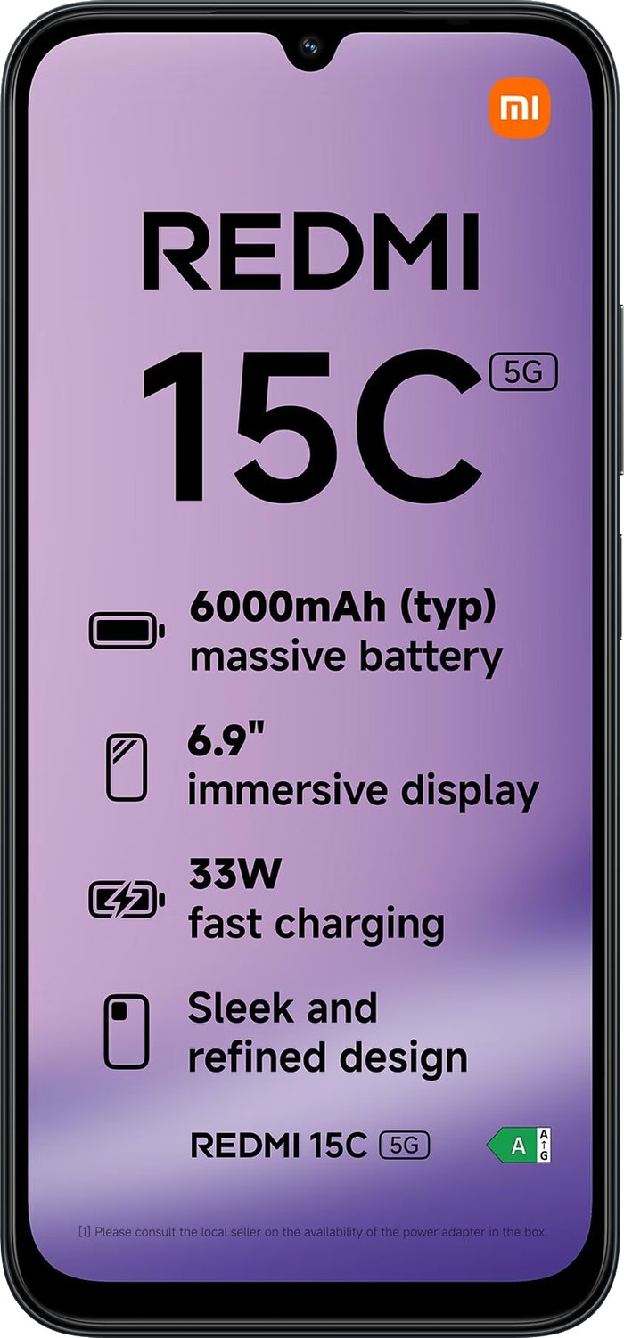 Redmi 15C 256GB Zwart 5G voorkant