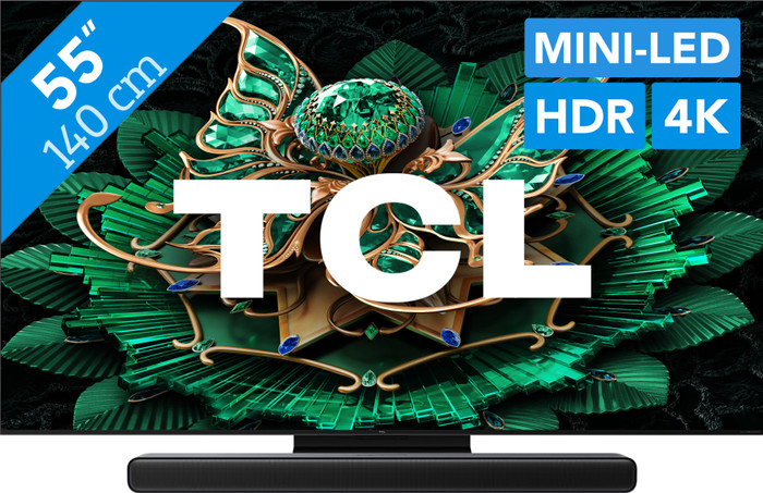TCL 55" QD Mini-led C71K 4K (2025) + TCL S45H 2.0 Soundbar Main Image