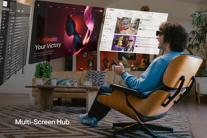 VITURE HDMI XR Adapter voor iPhone product in gebruik
