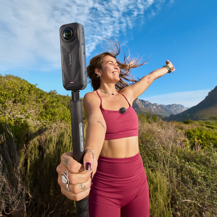 Insta360 Mic Air Zender product in gebruik