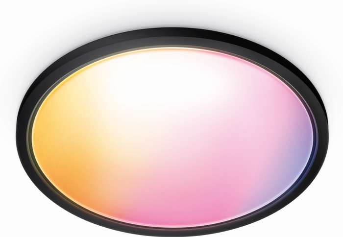 WiZ Ceiling Lamp - SuperSlim - Black - Colored and White Light Main Image