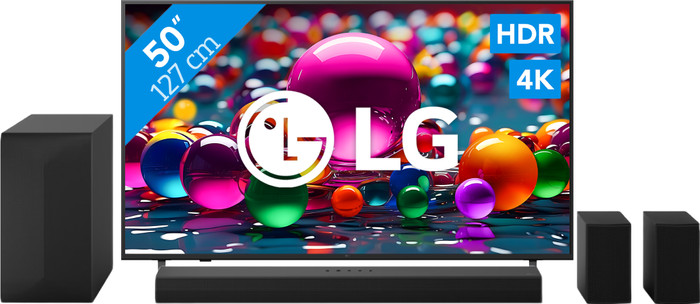 LG 50" 4K Smart UA75 + LG DS60TR Main Image