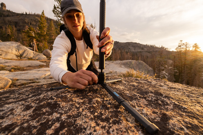 GoPro Tripod + Ball Head product in gebruik