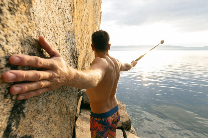 GoPro Floating Extension Pole product in use