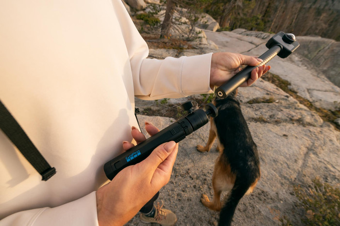 GoPro MAX 360 + Extension Pole product in gebruik