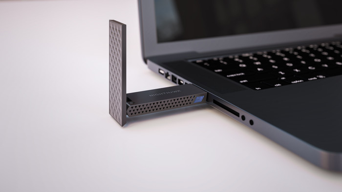 Netgear Nighthawk A9000 - BE6500 Wifi 7 tri-band USB Adapter product in gebruik