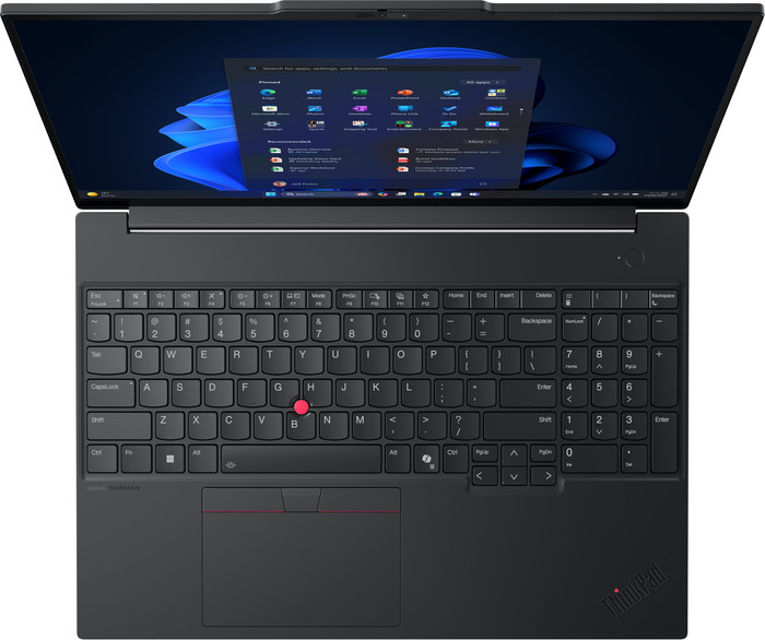 Lenovo ThinkPad E16 Gen 3 (AMD) - 21ST004HMH QWERTY bovenkant