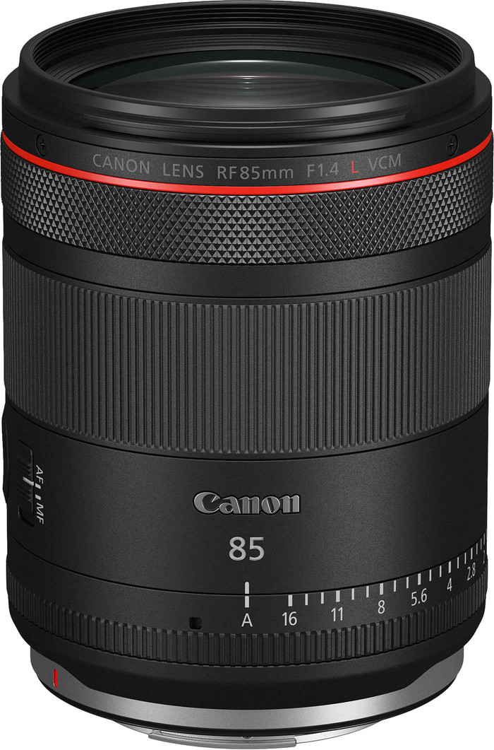 Canon RF 85mm f/1.4L VCM bovenkant