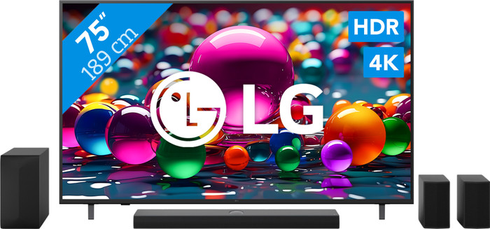 LG 75" 4K Smart UA75 + LG DS70TR Main Image