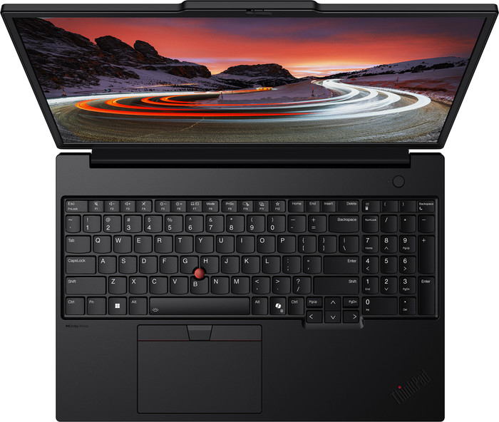 Lenovo ThinkPad P16s Gen 4 OLED (Intel) - 21QV0019MH QWERTY top