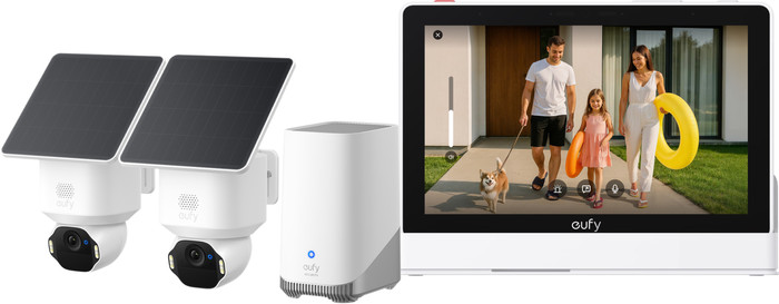 Eufy SoloCam E42 Duo Pack + HomeBase 3 + Smart Display E10 Main Image