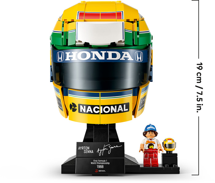LEGO Editions F1 Ayrton Senna Helm 43024 detail