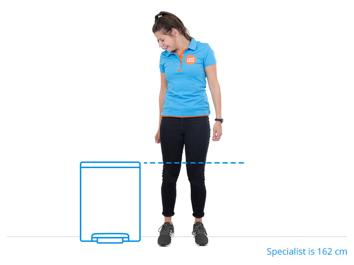 Brabantia Bo Pedal Bin 30L Matte Black visual Coolblue 1