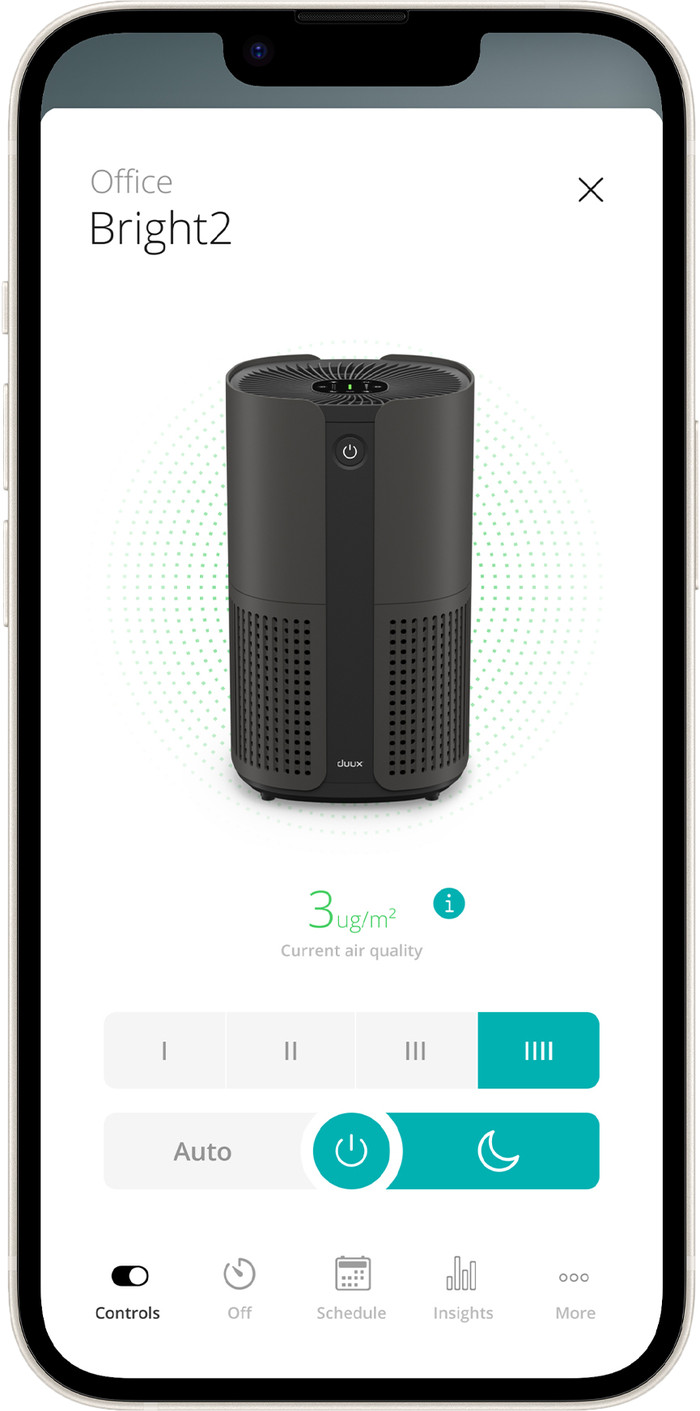 Duux Bright 2 Smart DXPU08 Zwart detail