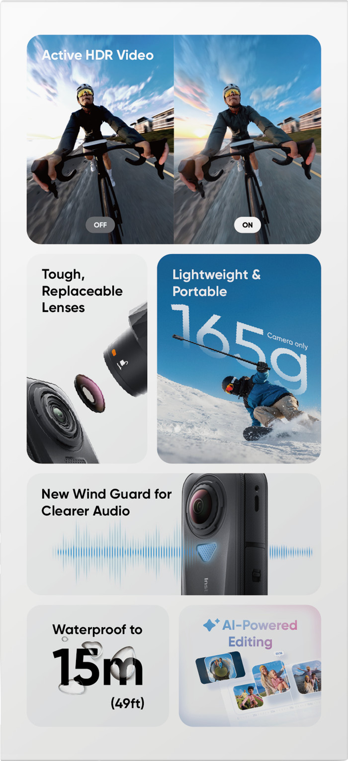 Insta360 X4 Air Standard Bundle Zwart verpakking