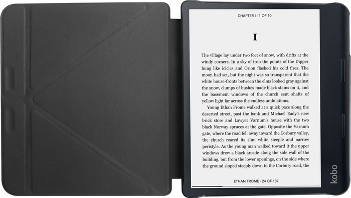 BlueBuilt Kobo Libra Colour Book Case Lichtgroen voorkant