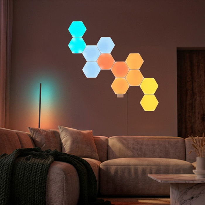 Philips Hue Nanoleaf Wandmodule product in gebruik