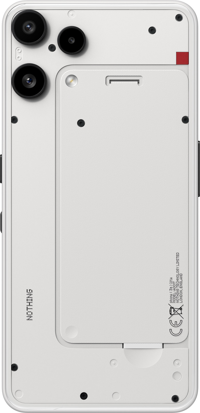 Nothing Phone 3(a) Lite 128GB White 5G back