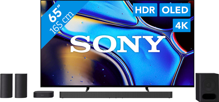 Sony 65'' Bravia 8 OLED 4K (2024) + Sony Bravia Theatre System 6 Zwart Main Image