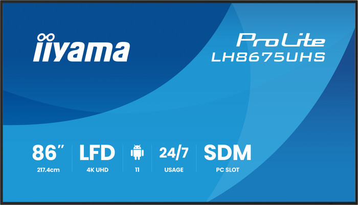 iiyama ProLite LH8675UHS-B2AG voorkant