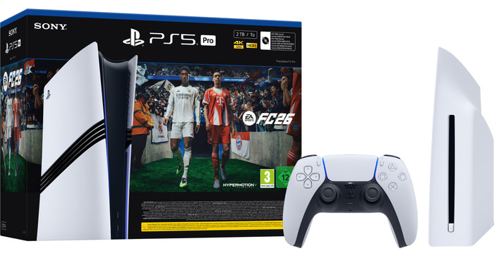 PlayStation 5 Pro + Disc Drive + FC 26 + Extra Controller Wit Main Image