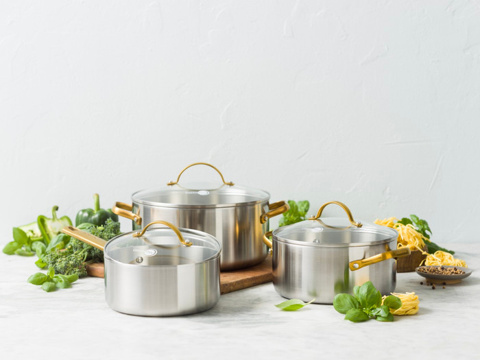 Greenpan Padova Reserve 3-ply Stainless Steel Kookpannenset 6-delig visual leverancier