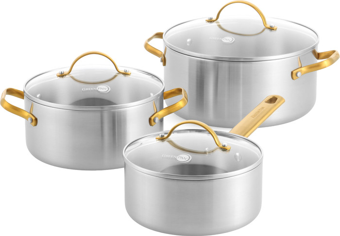 Greenpan Padova Reserve 3-ply Stainless Steel Kookpannenset 6-delig Main Image